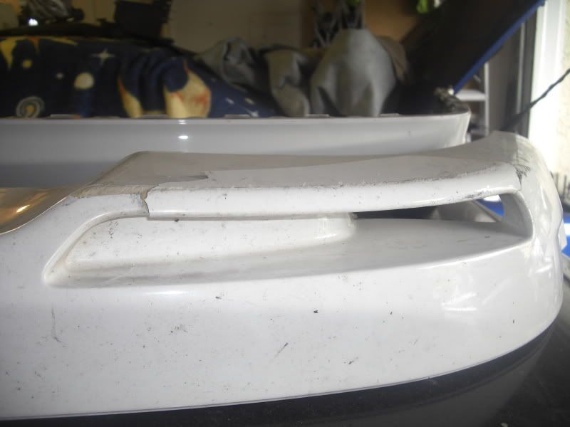 FS GLI Front and Rear Lips Candy White\ AEM intake tube w/filter and CARB sticker VW Vortex